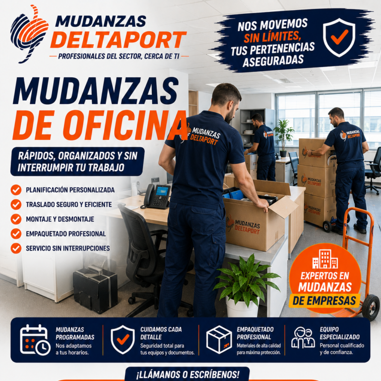 Mudanza de oficina y transporte de mobiliario en La Ràpita