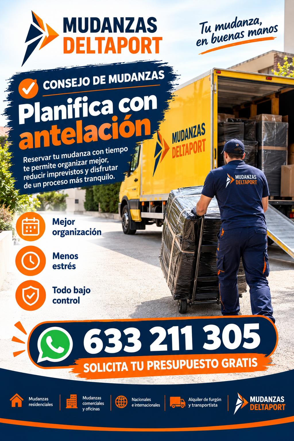 Servicio de mudanzas de Mudanzas Deltaport en Deltebre